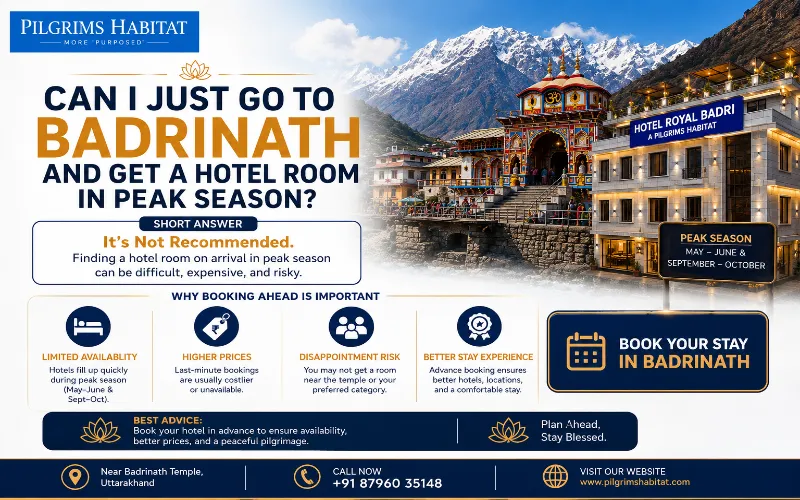 Can I Just Go To Badrinath And Get A Hotel Room In Peak Season?