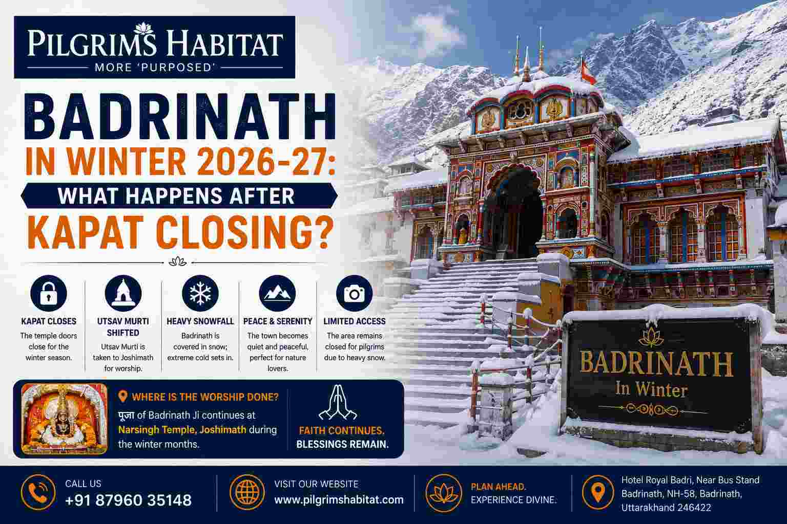 Badrinath in Winter 2026-27: What Happens After Kapat Closing?
