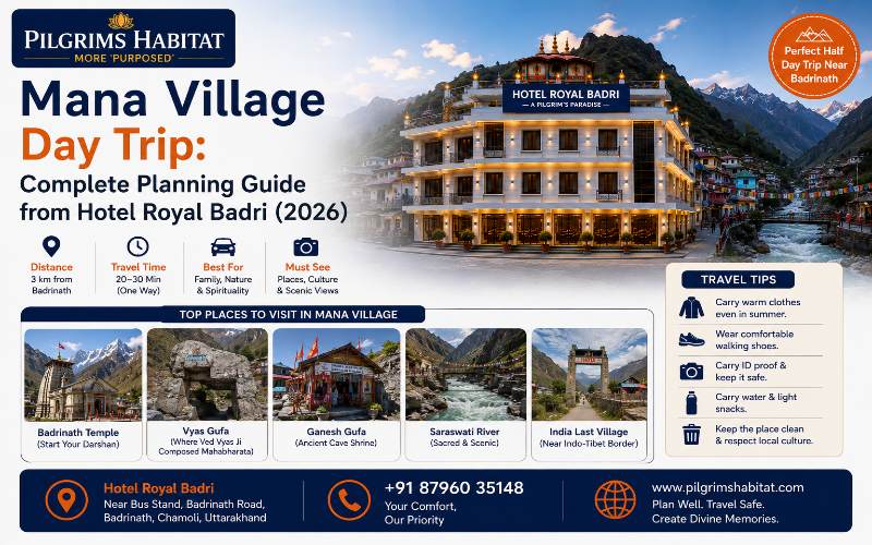 Mana Village Day Trip from Hotel Royal Badri
