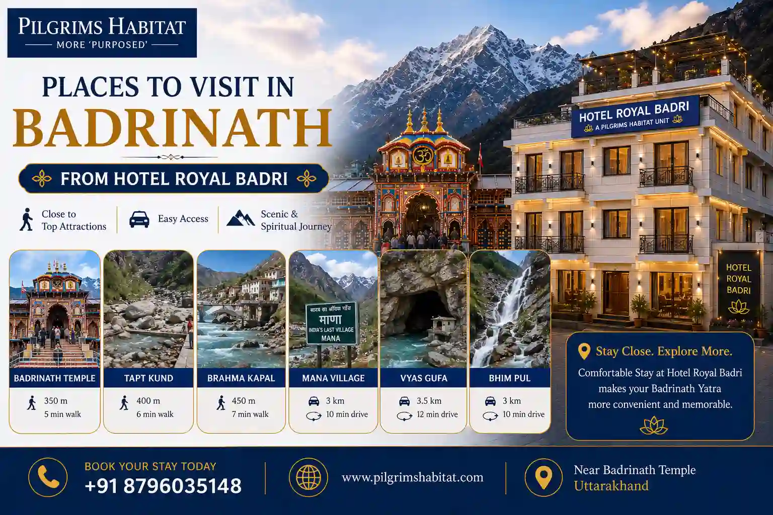 Places to Visit in Badrinath From Hotel Royal Badri