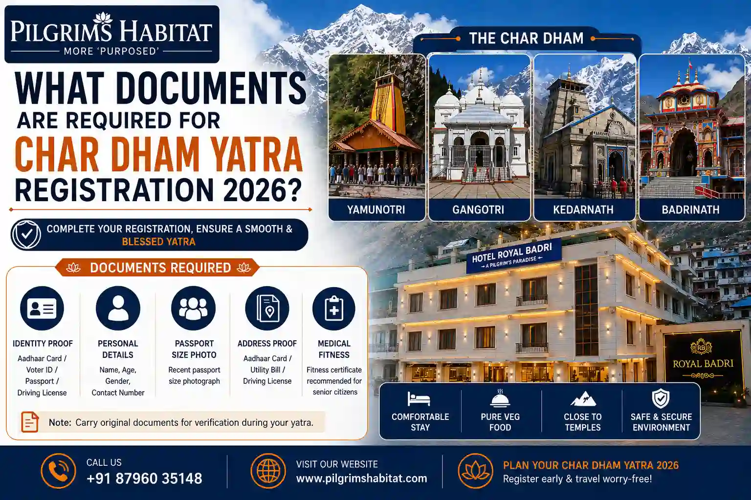 What Documents Are Required for Char Dham Yatra Registration 2026?