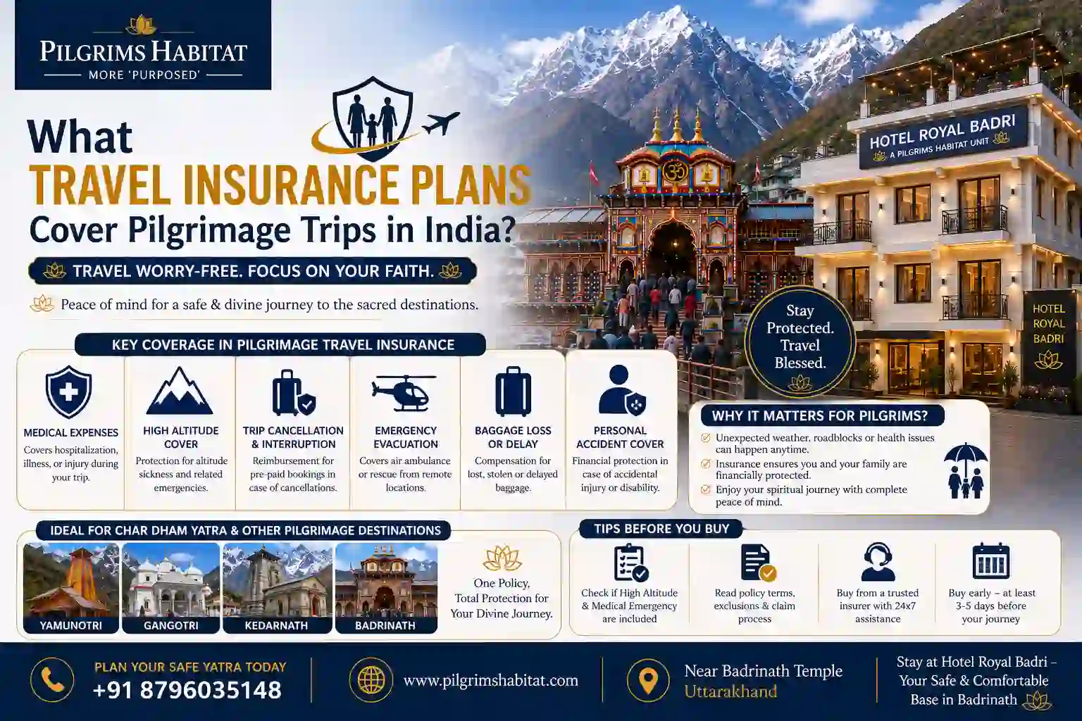 What Travel Insurance Plans Cover Pilgrimage Trips in India?​