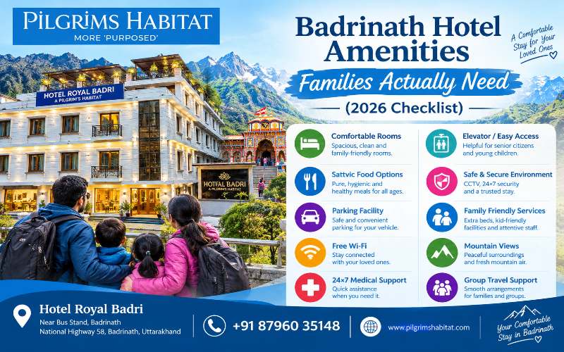 Badrinath Hotel Amenities Families Actually Need (2026 Checklist)