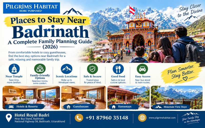 Places to Stay Near Badrinath: A Complete Family Planning Guide (2026)