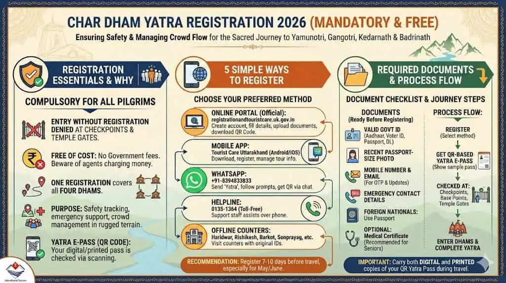 Char Dham registration with a foreign passport