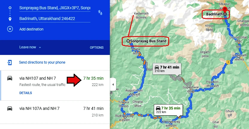 Kedarnath to Badrinath: the two road routes